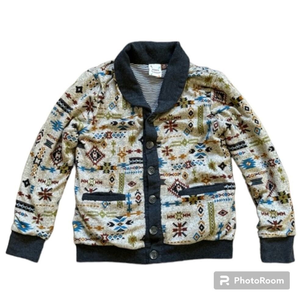 Fore! Axel and Hudson Aztec Button Up Sweater Cardigan Size 10